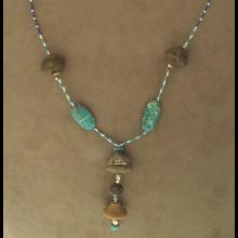 Collier en perles de Tumaco et turquoises
